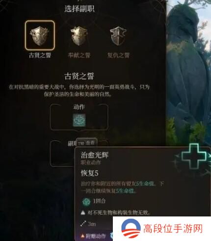 《博德之门3》圣武士副职业选择攻略